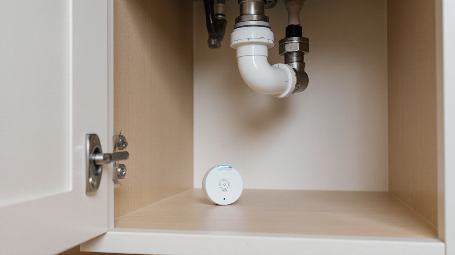 Smart Leak Sensor Under-Sink Battery and Shutoff Drill for Summer Travel
